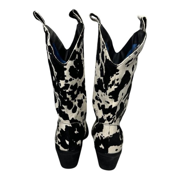 Dingo Women's Live A Little Cowprint Leather Boots Sz: 8 - Picture 5 of 10
